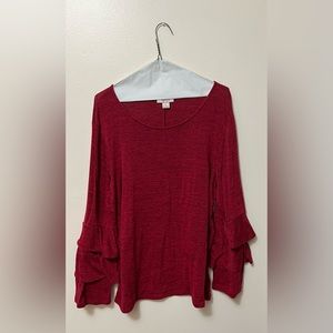 Women’s Top, size L, red, Style & Co